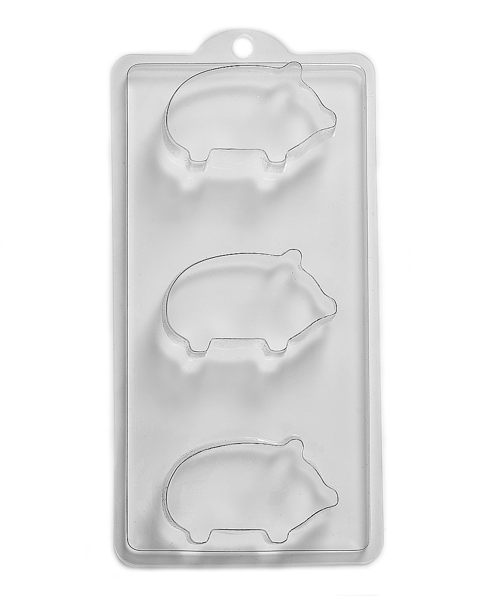 Schweine-PVC-Form (3 Mulden)