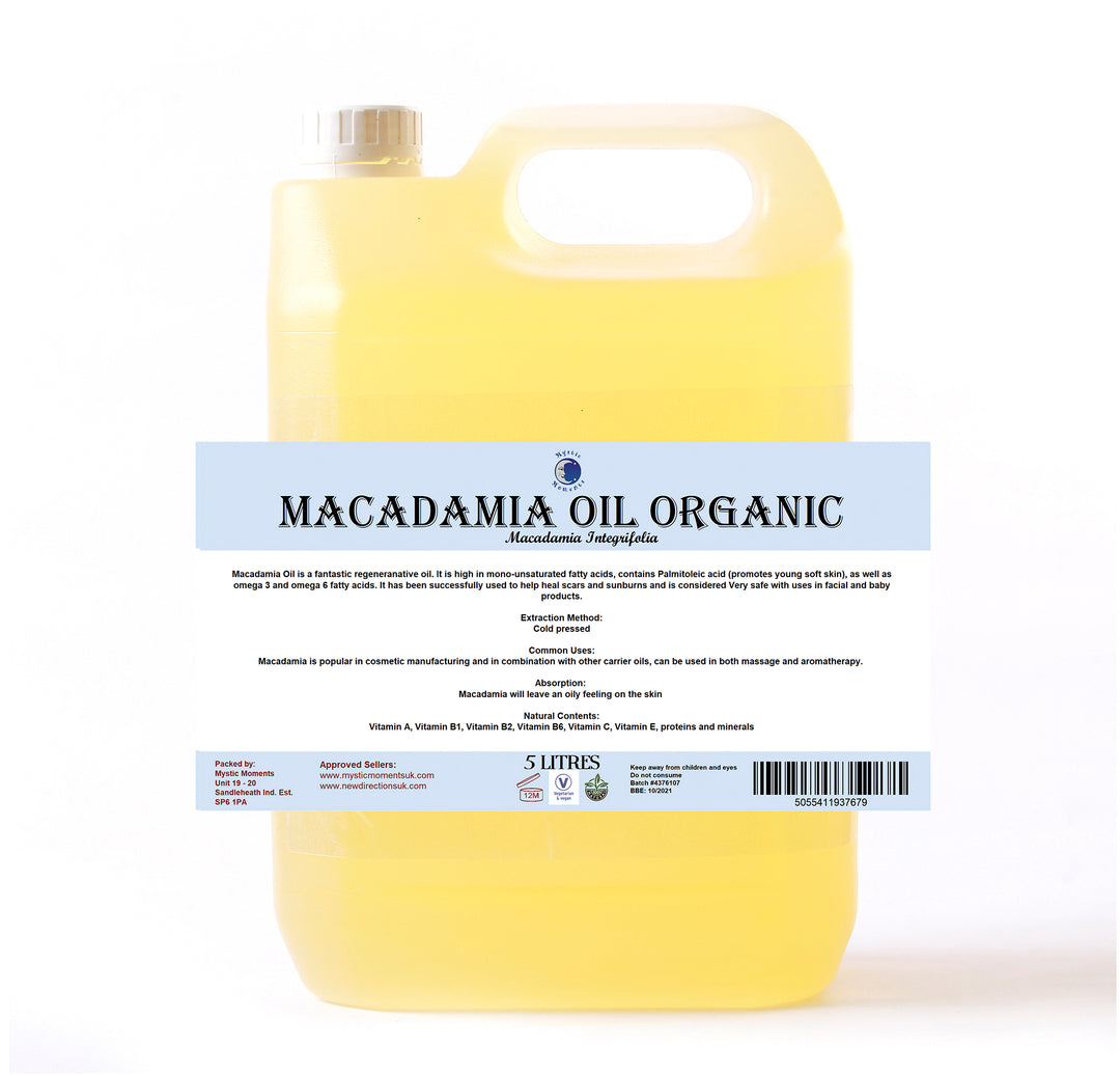 Aceite portador orgánico de macadamia