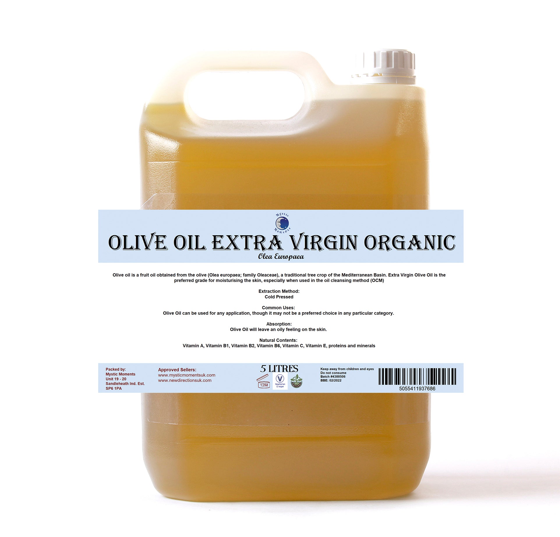 Olive Extra Virgin Organic Carrier Oil