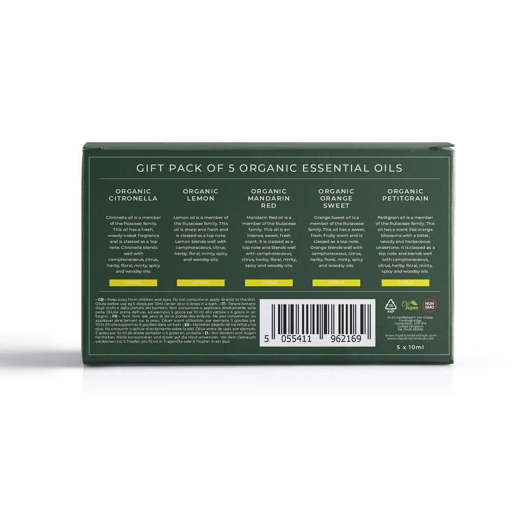 Cítricos | Paquete inicial de regalo de aceites esenciales (orgánico)