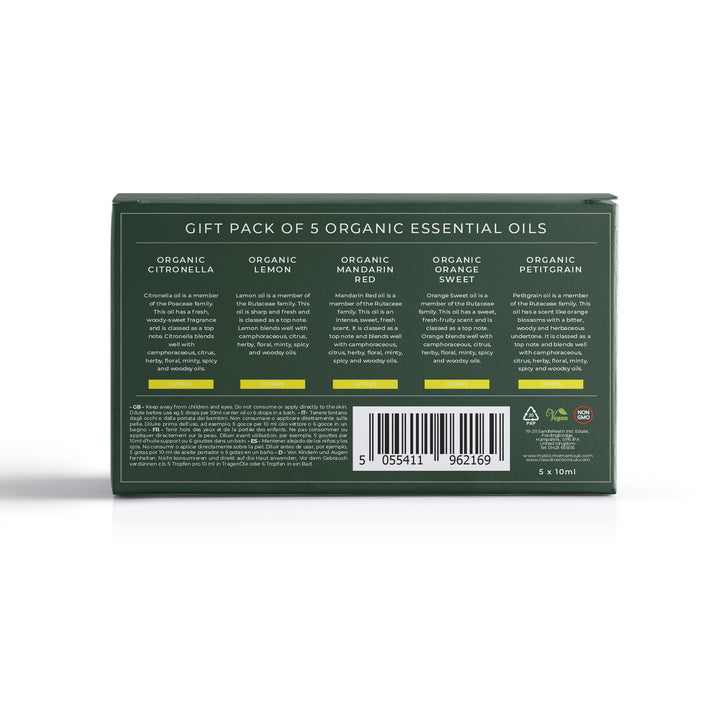 Agrumes | Pack de démarrage cadeau d’huiles essentielles (biologiques)