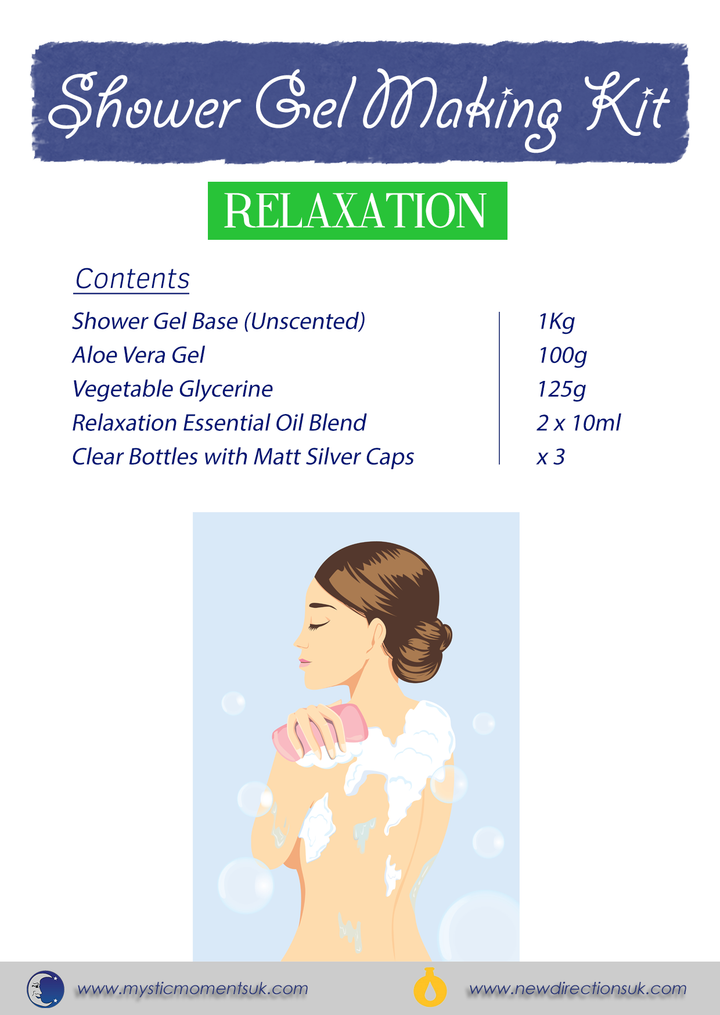 Duschgel-Herstellungsset – ENTSPANNUNGSPAKET