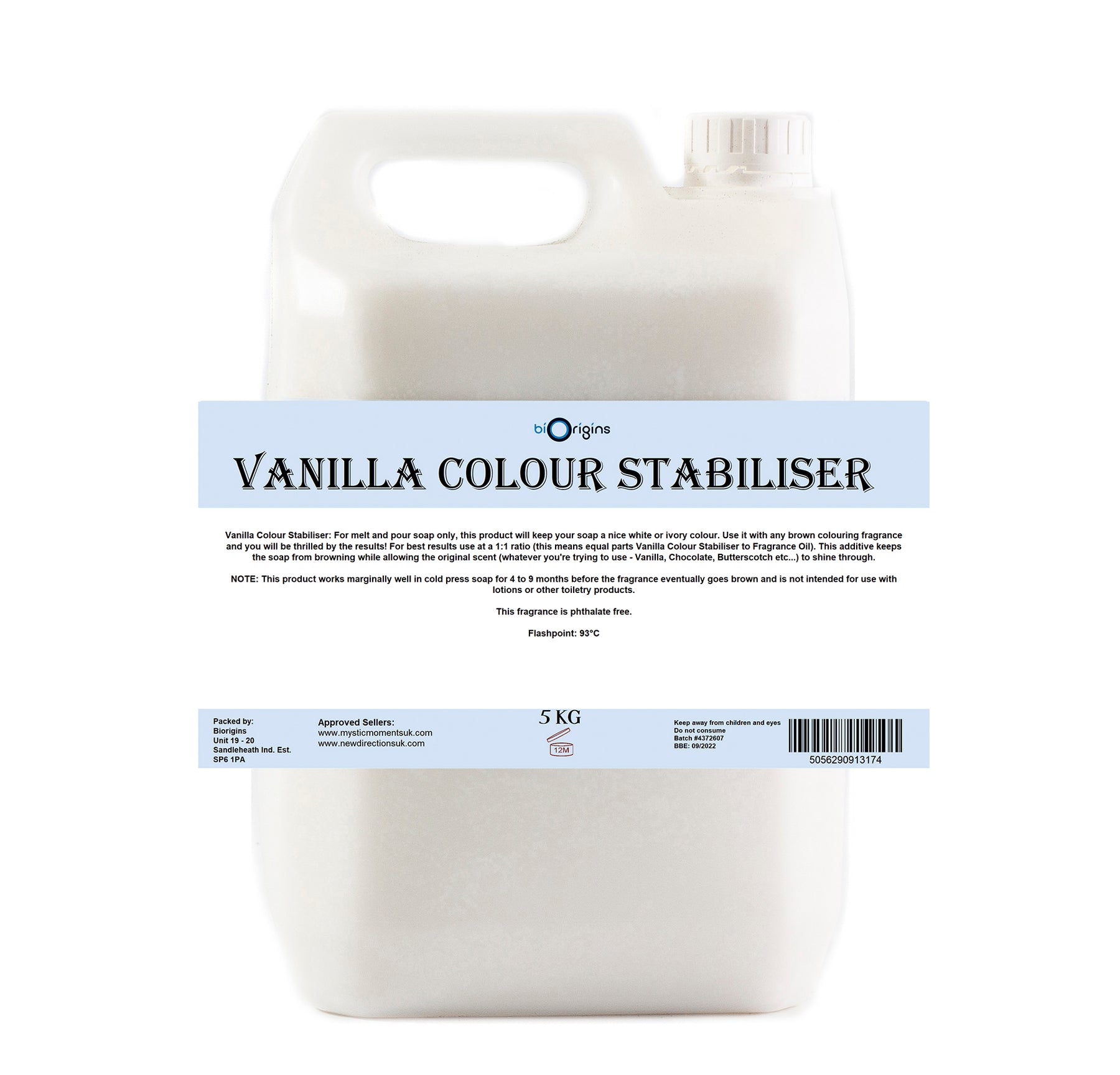 Vanilla - Bouteille Plastique Vide 250ml 500ml 1L et 5L