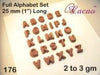 Alphabet Chocolate/Sweet/Soap/Plaster/Bath Bomb Mould #176 (26 cavity) - Mystic Moments UK