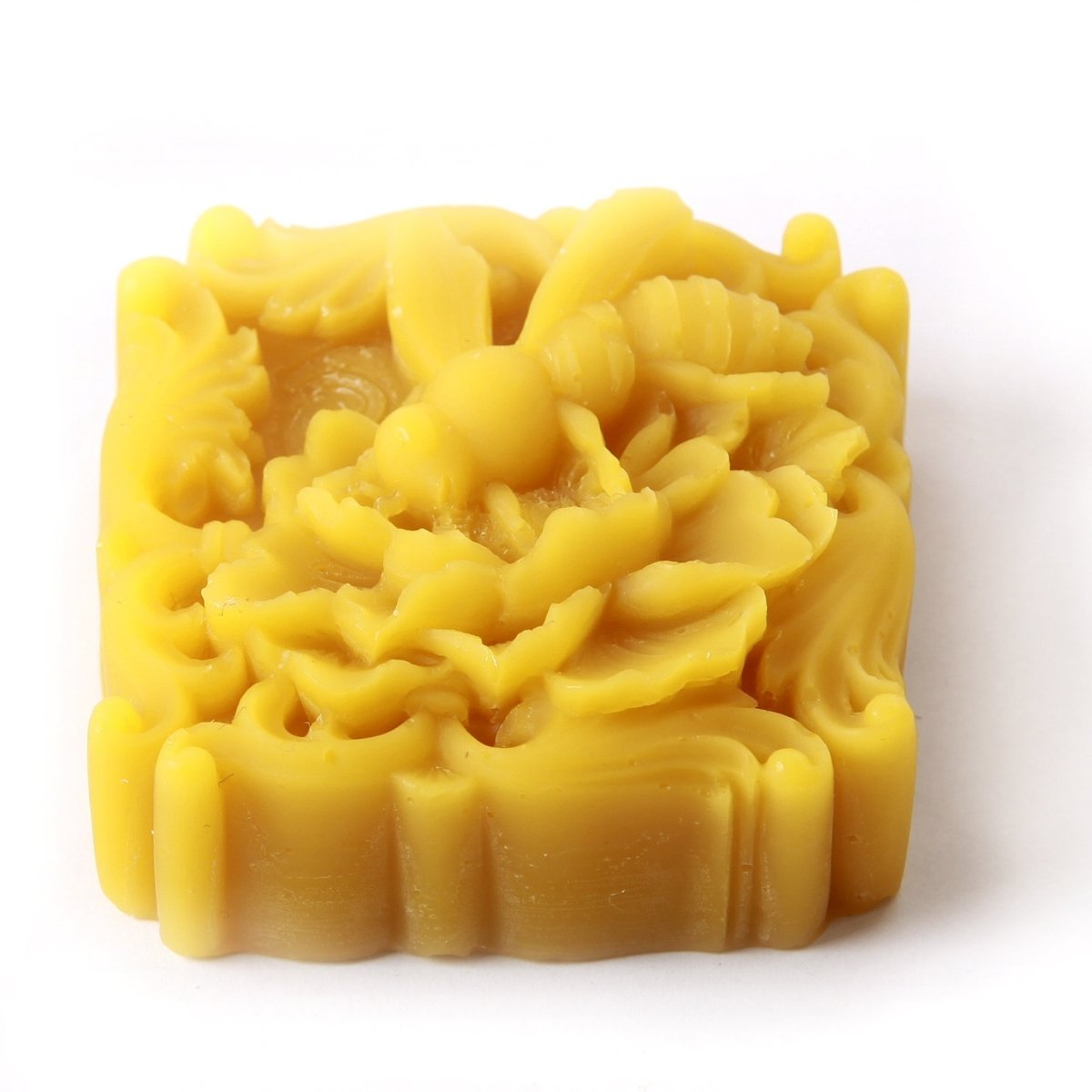 Bee and Flowers Silicone Soap Mould R0823 - Mystic Moments UK
