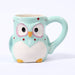 Blue Ceramic Polka Dot Owl Mug - Mystic Moments UK