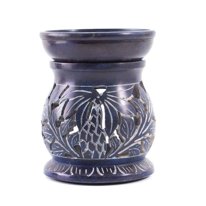 Blue Soapstone Oil Burner - Mystic Moments UK