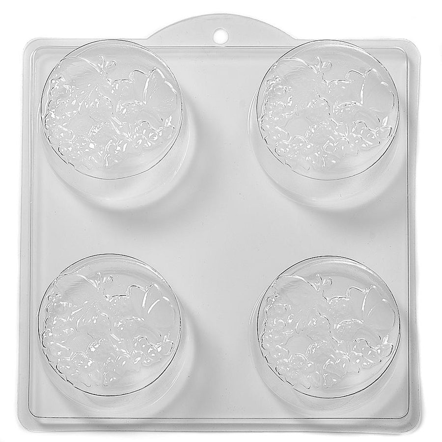 Butterflies On Clover PVC Mould (4 Cavity) L40 - Mystic Moments UK