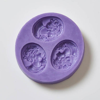 Cameo Silicone Fondant/Icing/Choc/Jewellery Mould - 3 Cavity F0012 - Mystic Moments UK
