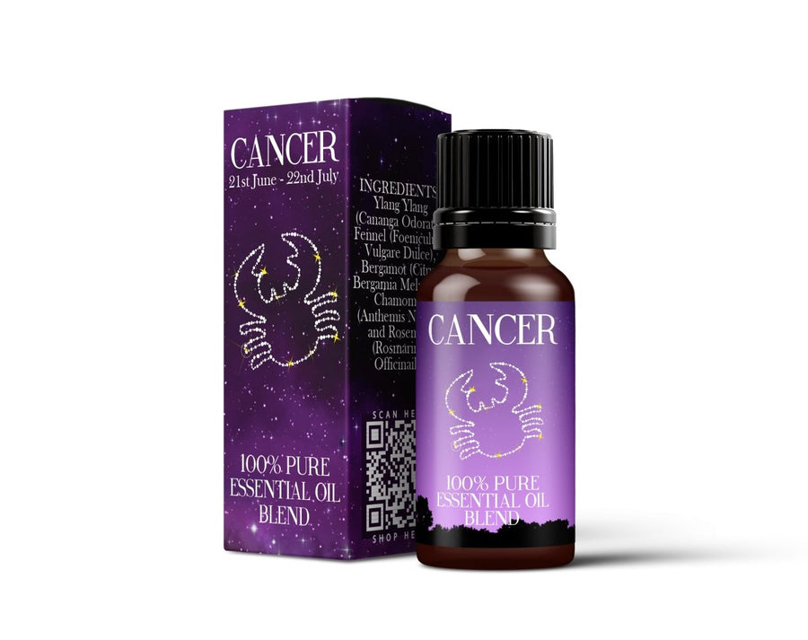 Cancer - Zodiac Sign Astrology Essential Oil Blend - Mystic Moments UK
