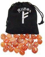 Carnelian Crystal Rune Set - Mystic Moments UK