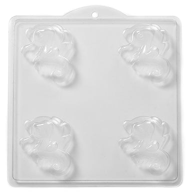 Cartoon Seahorse PVC Mould (4 Cavity) M49 - Mystic Moments UK