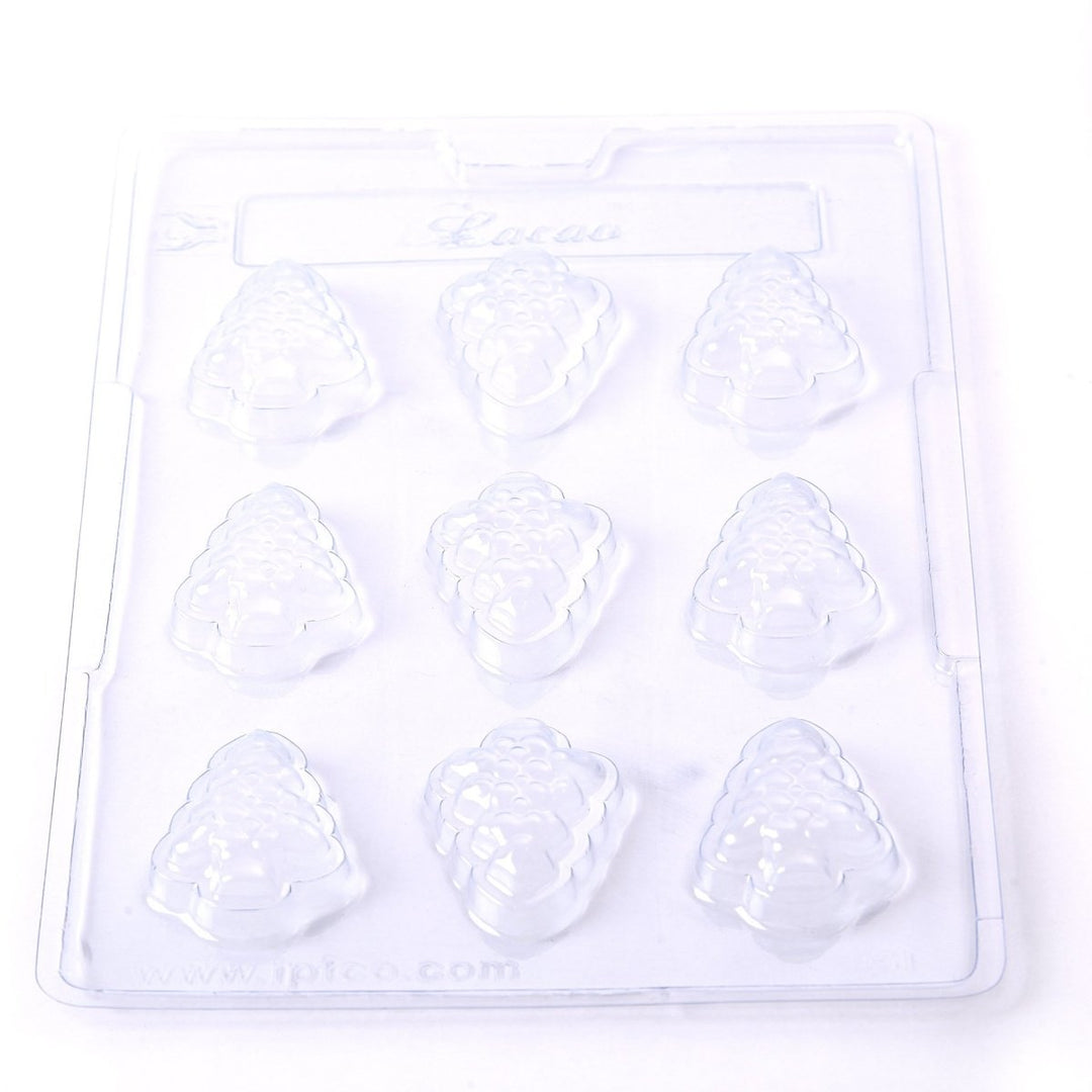 Christmas Tree Chocolate/Sweet/Soap/Plaster/Bath Bomb Mould #031 (9 cavity) - Mystic Moments UK