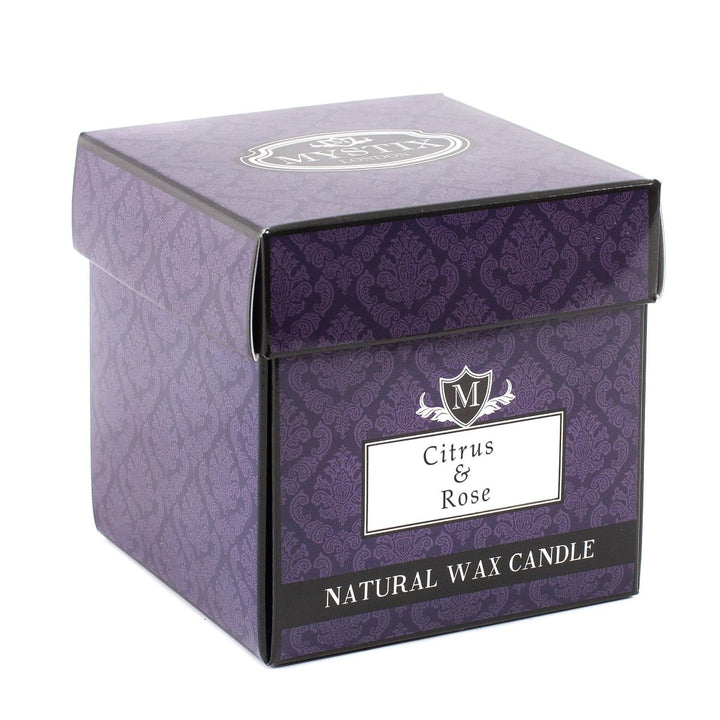 Citrus & Rose Scented Candle - Mystic Moments UK