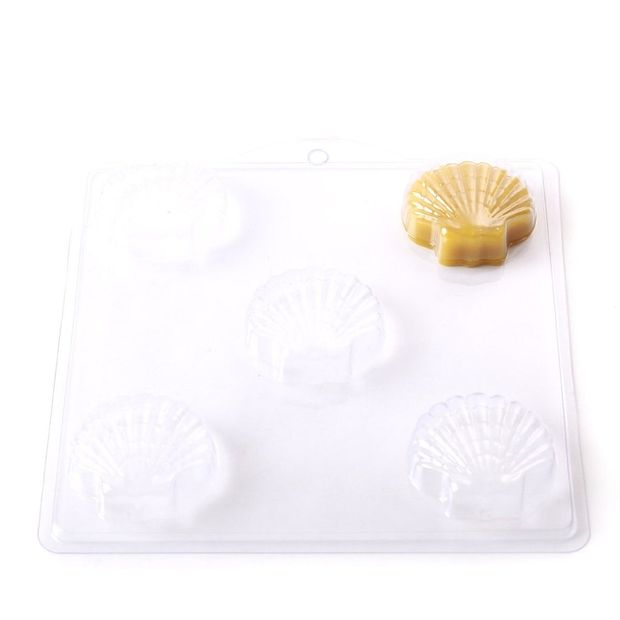 Classic Scallop Shell Soap/Bathbomb Mould 5 Cavity G06 - Mystic Moments UK