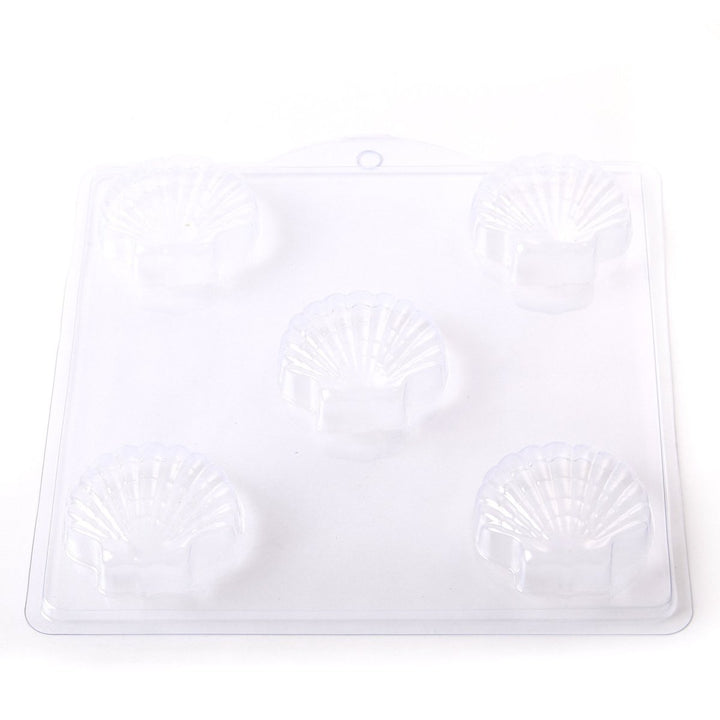 Classic Scallop Shell Soap/Bathbomb Mould 5 Cavity G06 - Mystic Moments UK