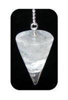 Clear Quartz Cone Pendulum - Mystic Moments UK