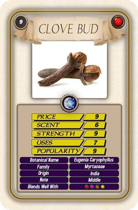 Clove Bud Top Trump Card - Mystic Moments UK