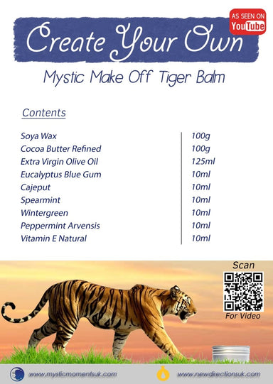 Create Your Own – Tiger Balm - Mystic Moments UK