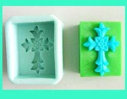 Cross Rectangle Silicone Soap Mould R0102 - Mystic Moments UK