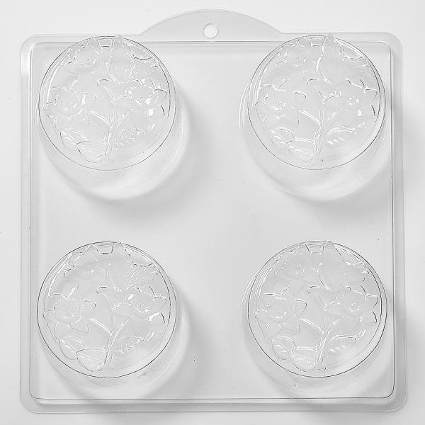 Daffodils Soap/Bath Bomb Mould 4 Cavity L38 - Mystic Moments UK