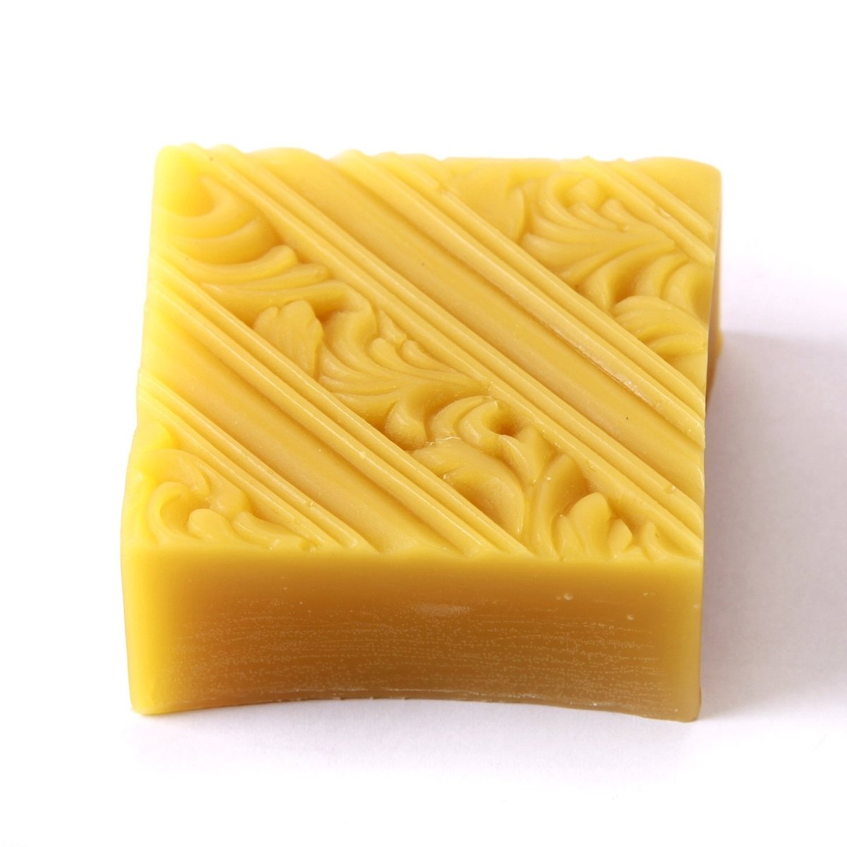 Diagonal Lines and Rococo Swirls Square Silicone Soap Mould R0134 - Mystic Moments UK