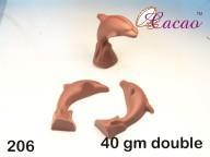 Dolphin (Double) Chocolate/Sweet/Soap/Plaster/Bath Bomb Mould #206 (6 cavity) - Mystic Moments UK