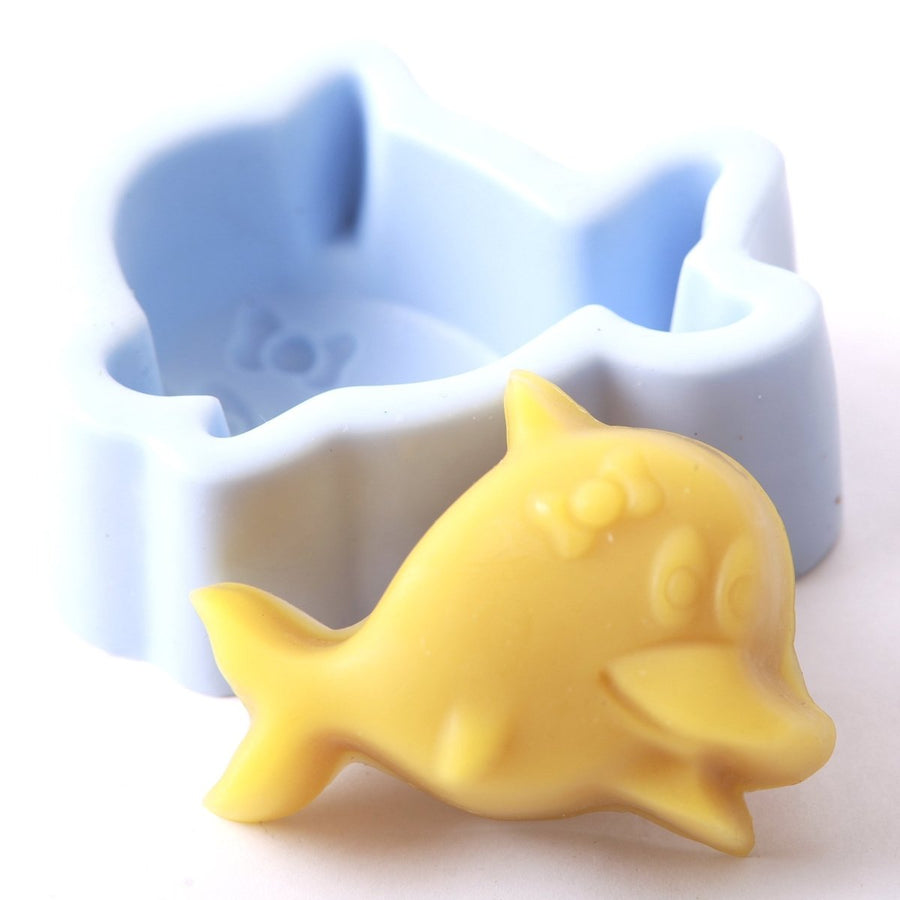 Dolphin Silicone Soap Mould R0237 - Mystic Moments UK