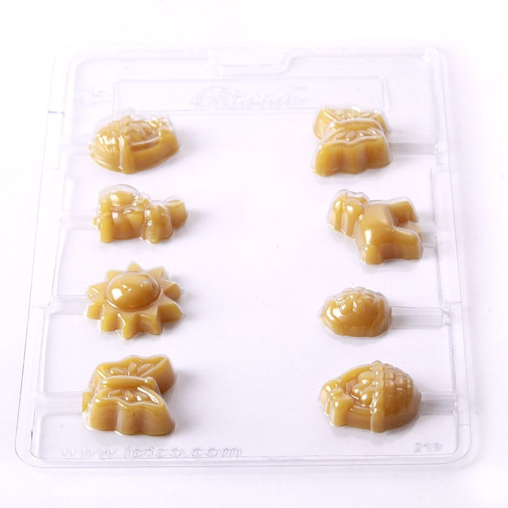 Easter Lollies (B) Chocolate/Sweet/Soap/Plaster/Bath Bomb Mould #219 (8 cavity) - Mystic Moments UK