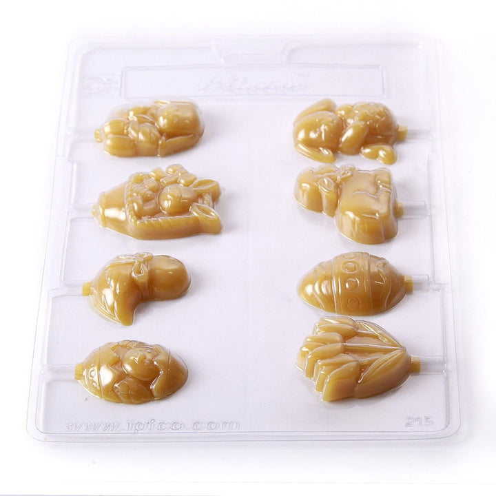 Easter Lollies Chocolate/Sweet/Soap/Plaster/Bath Bomb Mould #215 (8 cavity) - Mystic Moments UK