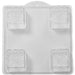 Embossed Knot on a Square PVC Mould (4 Cavity) L04 - Mystic Moments UK