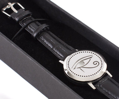 Eye of Horus | Aromatherapy Oil Diffuser Bracelet with Adjustable Leather Strap - Mystic Moments UK