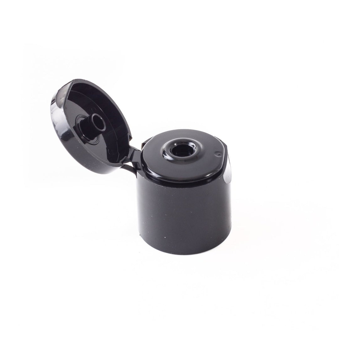 Flip Top Cap 24mm Black Smooth Wall (24/415) - Mystic Moments UK