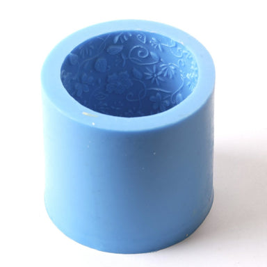 Flocked Cylinder Candle Silicone Candle/Bath Bomb Soap/Chocolate Mould LZ0069 - Mystic Moments UK