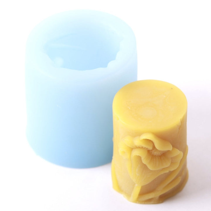 Flower Candle Silicone Soap Mould R0145 - Mystic Moments UK