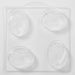 Flowers In Oval Plastic Soap/Bathbomb Mould 4 Cavity M35 - Mystic Moments UK