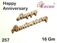 Happy Anniversary (Words) Chocolate/Sweet/Soap/Plaster/Bath Bomb Mould #257 (3 cavity) - Mystic Moments UK