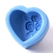Heart With Roses Silicone Soap Mould R0227 - Mystic Moments UK