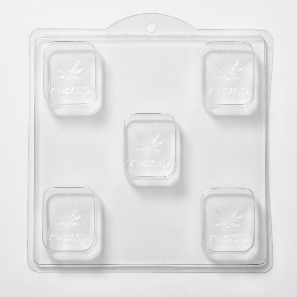 Hemp Soap Mould Tray 5 Cavity M138 - Mystic Moments UK