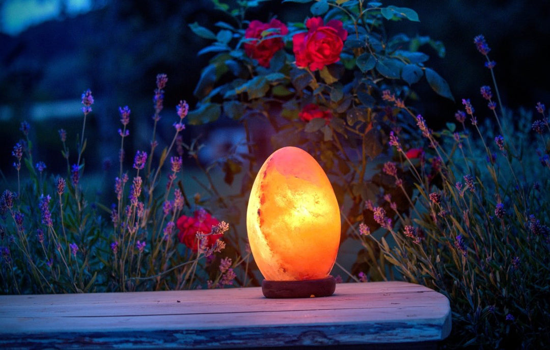 Himalayan Salt Egg Shape Lamp 2-4Kg - Mystic Moments UK
