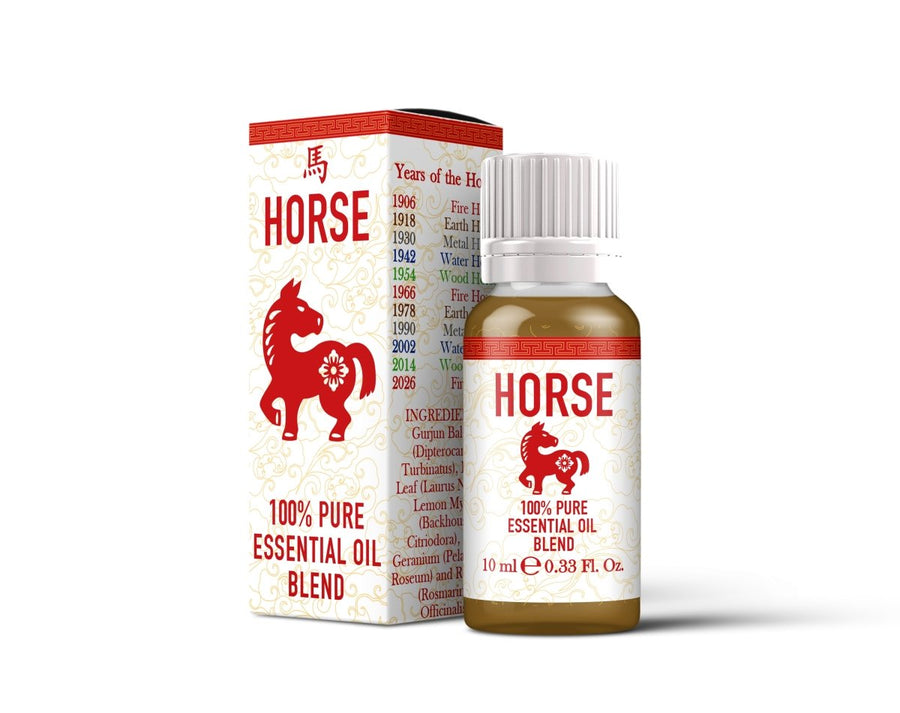 Horse - Chinese Zodiac - Essential Oil Blend - Mystic Moments UK