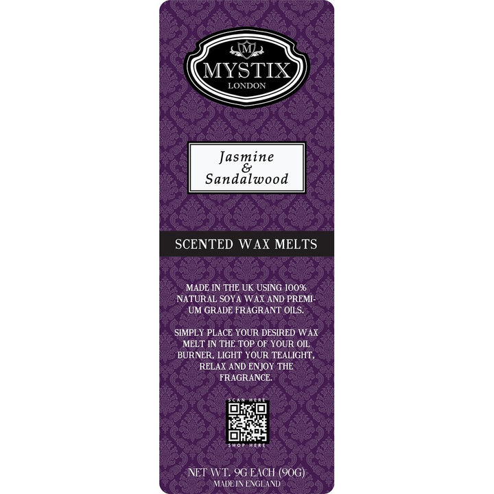 Jasmine & Sandalwood | Wax Melt Clamshell - Mystic Moments UK