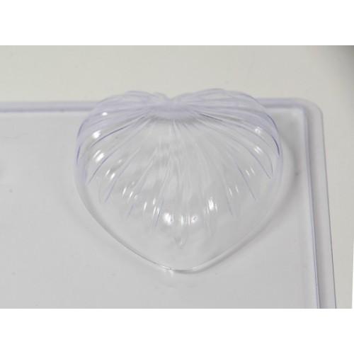 Large Fluted Heart Soap/Bath Bomb Mould x 4 Cavity M143 - Mystic Moments UK