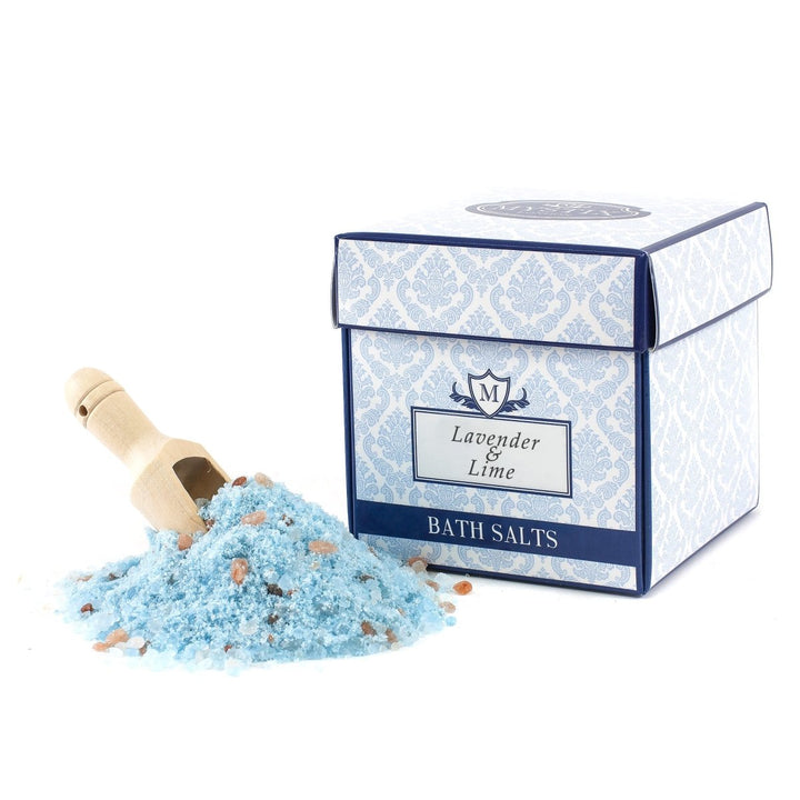 Lavender & Lime Essential Oil Bath Salt 350g - Mystic Moments UK