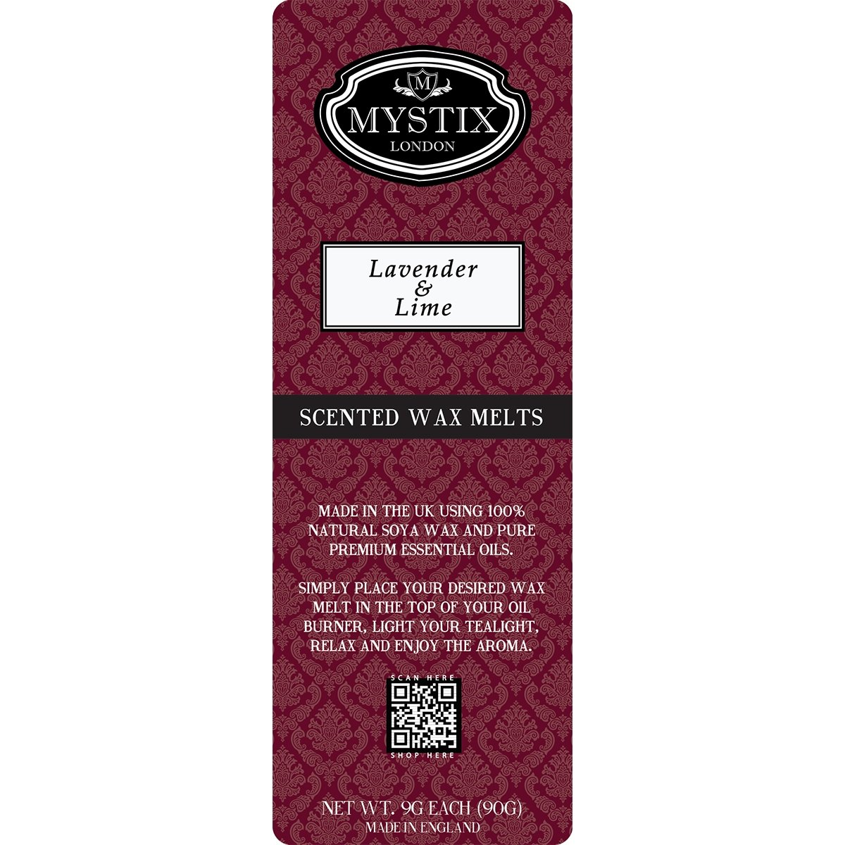 Lavender & Lime | Wax Melt Clamshell - Mystic Moments UK