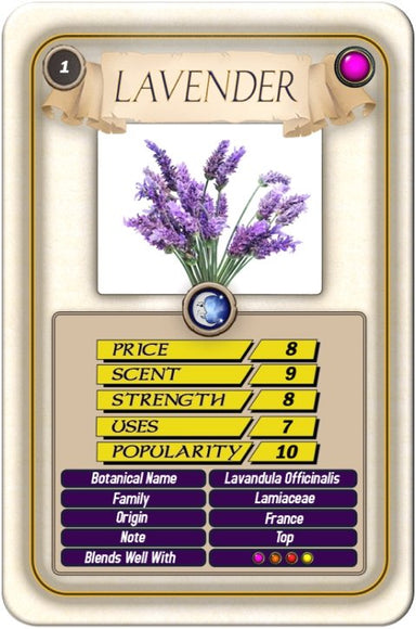 Lavender Top Trump Card - Mystic Moments UK