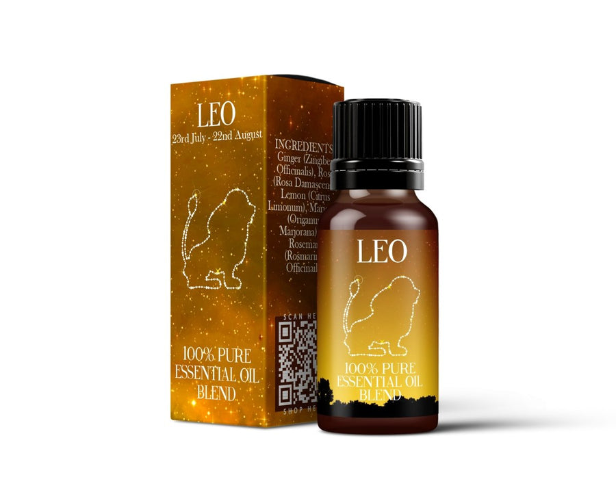 Leo - Zodiac Sign Astrology Essential Oil Blend - Mystic Moments UK