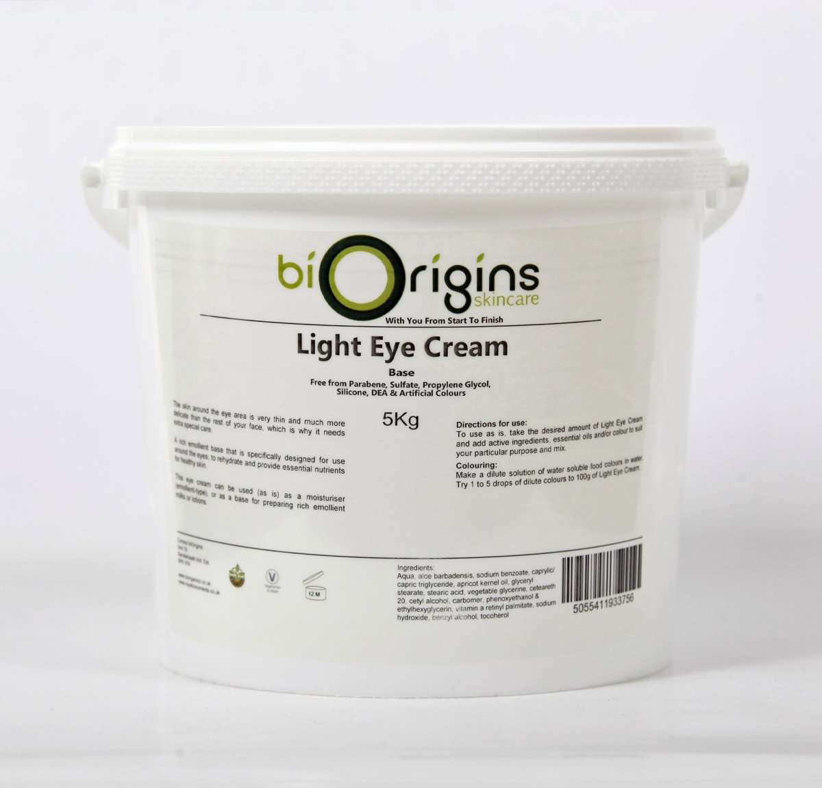 Light Eye Cream - Botanical Skincare Base - Mystic Moments UK