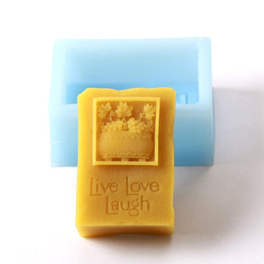Live Love Laugh Silicone Soap Mould R0727 - Mystic Moments UK