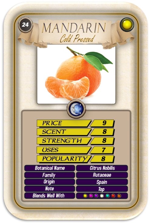 Mandarin Top Trump Card - Mystic Moments UK